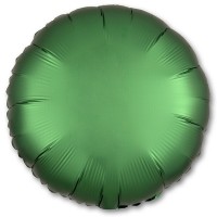 Шар Круг сатин зеленый