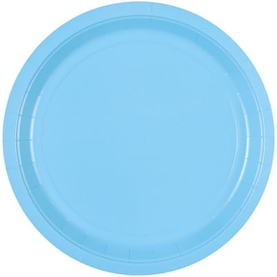 Тарелки пастель голубые