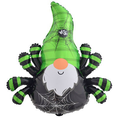 Шар фигура Гном паук зеленый