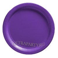 Тарелки фиолетовые, 8 шт