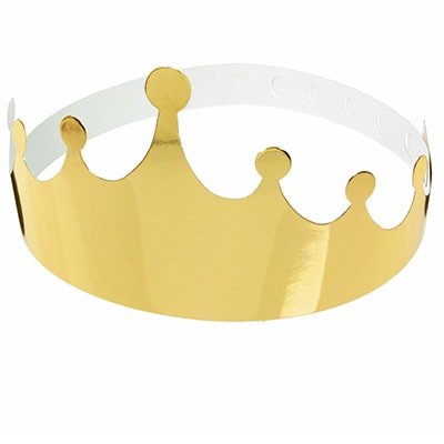 Бумажная корона золотая