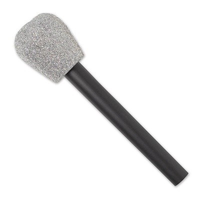 Микрофон серебряный