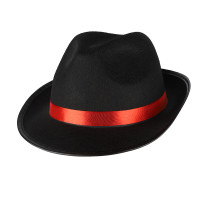 Шляпа Гангстера черная