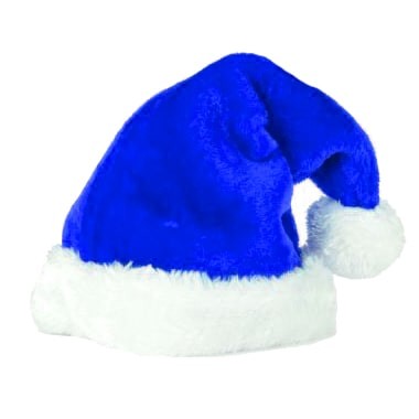 Новогодняя шапка синяя