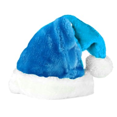 Новогодняя шапка голубая