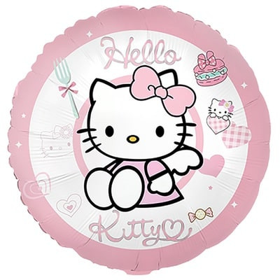 Шар-сердце Hello Kitty