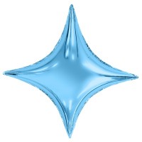 Шар звезда 4х-конечная голубая