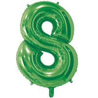Шар Цифра 8 зеленая, 66 см