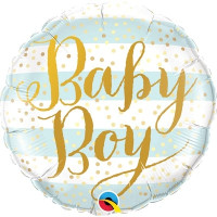 Шар Baby Boy полосы голубые