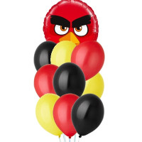 Букет шариков Angry Birds красный