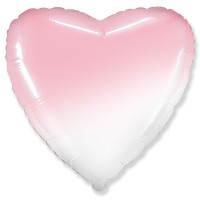 Шар Сердце градиент розовый