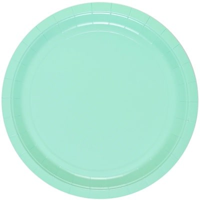 Тарелки пастель зеленые