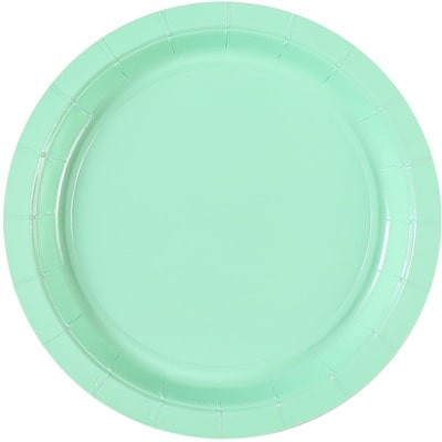 Тарелки пастель зеленые малые