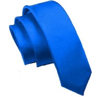 Узкий галстук синий