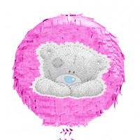 Пиньята Мишка Тедди розовая