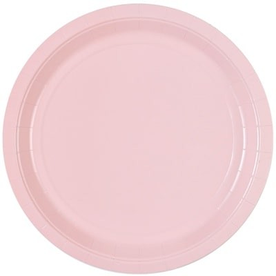 Тарелки пастель розовые