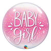 Шар сфера Baby Girl конфетти
