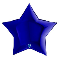 Шар Звезда синяя, 91 см