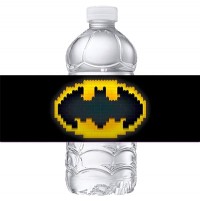 Набор наклеек на бутылки Лего Бэтмен эмблема