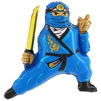 Шар фигура Ниндзяго синий