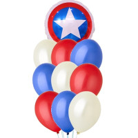 Букет шариков Капитан Америка