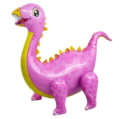 Шар AIR Динозавр Стегозавр розовый