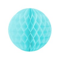 Бумажный шар голубой, 30 см