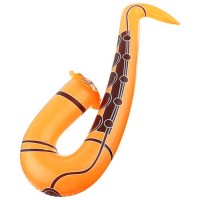 Надувной саксофон оранжевый