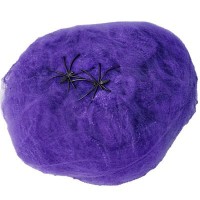 Паутина с пауками фиолетовая