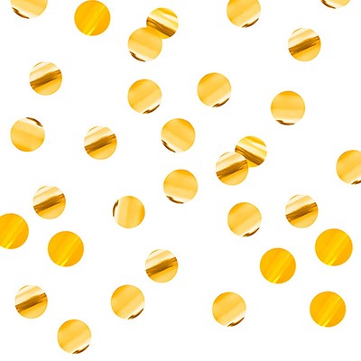Шарик прозрачный с конфетти круги золото