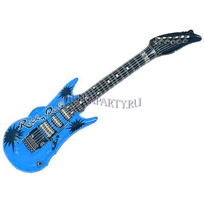 Надувная гитара синяя, 95 см