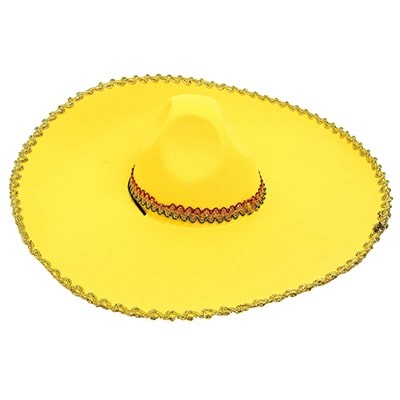 Шляпа Мексиканец желтая