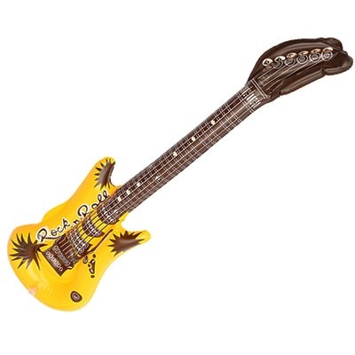 Надувная гитара желтая, 50 см