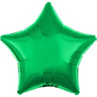 Шар фигура звезда зеленая, 46 см