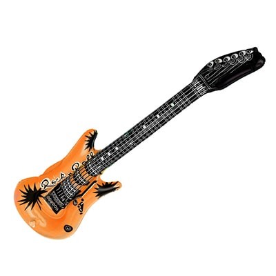 Надувная гитара оранжевая, 50 см