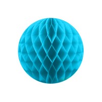 Бумажный шар голубой, 20 см