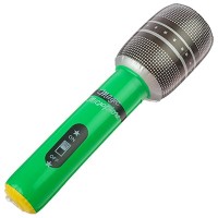 Надувной микрофон зеленый