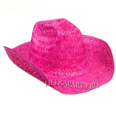 Шляпа Ковбой розовая