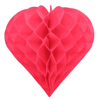 Бумажное сердце красное, 20 см