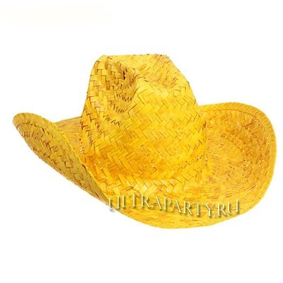 Шляпа Ковбой желтая