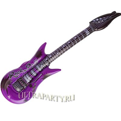 Надувная гитара фиолетовая