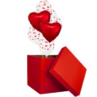 Коробка с шарами на День Влюбленных