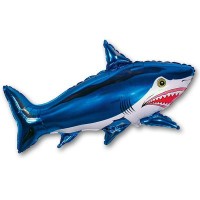 Шар фигура Акула синяя
