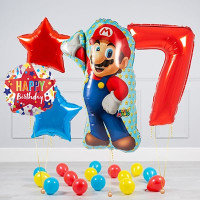 Сет из шаров Марио с цифрой
