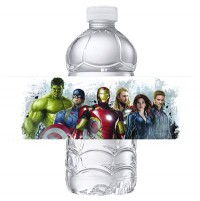 Набор наклеек на бутылки Мстители герои