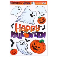 Интерьерные наклейки «Happy Halloween» привидения