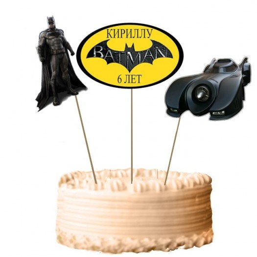 Топперы для торта Бэтмен