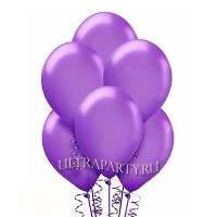 Фиолетовый букет из шаров металлик, 25 шт