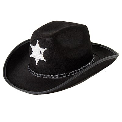 Шляпа Шериф черная
