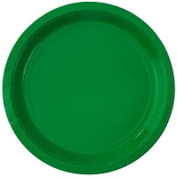 Тарелки зеленые, 6 шт